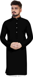 CELLUX Men Solid Straight Kurta
