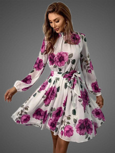 Heturaj fashion Women Floral Print Flared Kurta