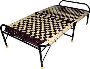 COMFORT Creation (2 in 1 color Niwar) folding bed with (6 ft legnth/3.5 feet width) Heavy quality Metal Queen Bed