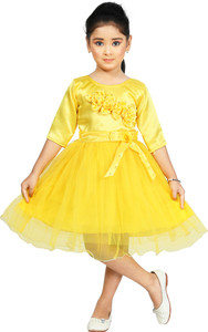 Kgn Garments Girls Below Knee Festive/Wedding Dress