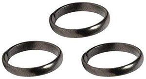 Geetanjali Jewelers Black Horse Shoe Ring Shani Dosh Niwaran Kale Ghode ki Naal Ka Challa pack of 3 Metal Ring