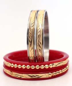 Anmol Steel Gold-plated Shakha Pola
