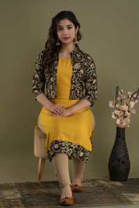 Zyla Women Printed Straight Kurta