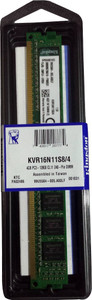 KINGSTON Value DDR3 4 GB (Single Channel) PC (KVR16N11S8/4 1600MHz Desktop 1.5v)