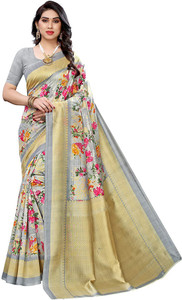 Poshyaa Fashion Digital Print Bollywood Art Silk Saree