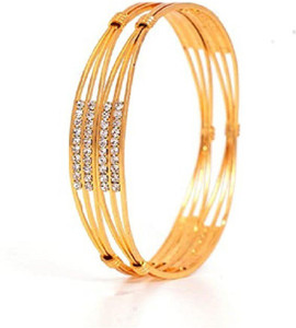 CUTE GOLD Copper Gold-plated Bangle