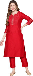 anubhutee Women Kurta Pant Set