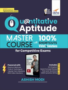 Quantitative Aptitude Master Course for Competitive Exams with 100% Shortcut Video Solutions