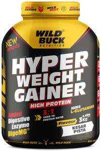 WILD BUCK Hyper Weight Gainer With Protein,Glutamine,Minerals & Enzymes For Massive Gain Weight Gainers/Mass Gainers