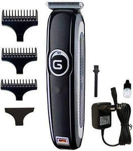 Geemy GM-6050 Professional Hair Trimmer, Hair Clipper, High Performance T-Blade Trimmer 60 min  Runtime 4 Length Settings