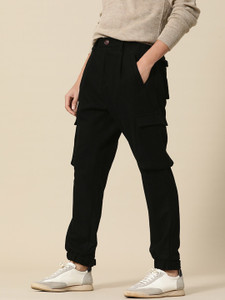 Mr Bowerbird Regular Fit Men Black Trousers