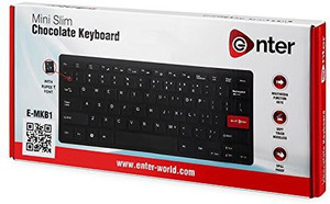 Enter ER_Mini Keyboard-4 Wired USB Standard Laptop Keyboard Compatible with Desktop, Laptop, Mac USB Wire Keyboard for Laptop and Desktop