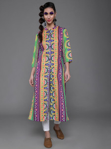 AKS Women Printed Straight Kurta