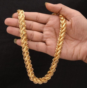 LABHUBAMON Neck chain for mens and boy Gold-plated Plated Copper Chain