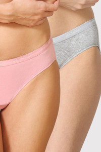 VAN HEUSEN Women Assorted Pack of 2 Solid Antibacterial Flexi Stretch Bikini Panty Women Bikini Multicolor Panty
