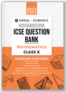 Oswalgurukul Mathematics Most Likely Question Bank - Categorywise & Chapterwise Topics, Latest Syllabus Pattern and Solved Papers