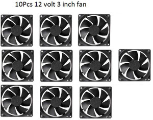 samest (Pack of 10) India DC 12V Cooling Fan for PC Case,DC 12V DC Cooling Fan SM005 Cooler