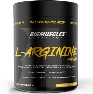 BIGMUSCLES NUTRITION L-Arginine PMP Powder [30 Serving] Muscle Building Amino Acid | Faster Recovery BCAA