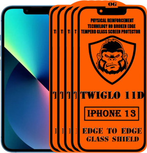 TWIGLO Edge To Edge Tempered Glass for Apple iPhone 13