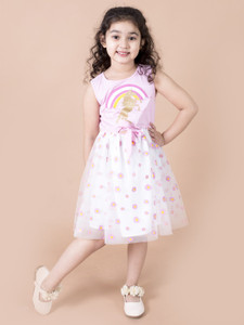 Pspeaches Girls Midi/Knee Length Casual Dress