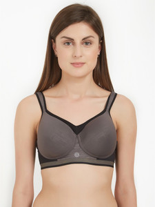 SOIE Woman's Full Coverage High Impact Padded Non-Wired Sports Bra Women Sports Lightly Padded Bra