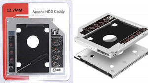 TERABYTE 12.7 MM HDD CADDY 2nd SATA 2.5'' Internal CD/DVD-ROM to Expanded Data Storage 2.5 inch 12.7MM Universal HDD Caddy Internal Hard Drive Enclosure for All Laptop/PC