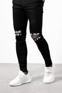 Star4well Slim Men Black Jeans