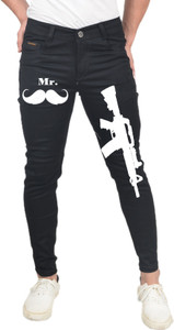 Styzon Slim Men Black Jeans