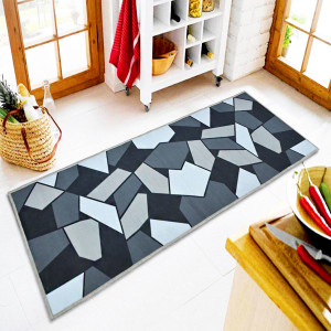 Ishro Home Rubber, Velvet Floor Mat