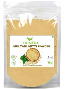 Homeda Multani Mitti Powder Organic for Face Pack | Fullers Earth, Bentonite Clay Stone