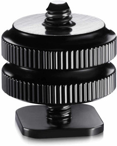Hiffin ® Camera Shoe Pro 1/4" Mount Adapter for Tripod Screw to led Light Hotshoe Flash Shoe Adapter