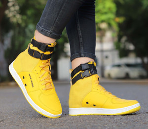 Zixer High Top Ankle Sneaker Shoes For Boys | Riding Trekking Cut Stylish Army Long High Tops For Men