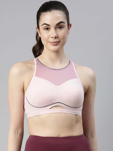 Enamor Enamor Padded Wirefree Full Coverage Contour Bounce Control Sports Bra Women Sports Lightly Padded Bra