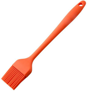 BARETAIL Full Body Silicon Brush 26cm 1 pc Red Colour Silicon Flat Pastry Brush