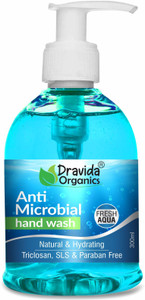 Dravida Organics Anti Bacterial Hand Wash for Best Ever Protection | Cleanses | Moisturises Hand Wash Pump Dispenser