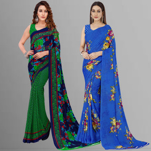 Anand Sarees Floral Print Bollywood Georgette Saree