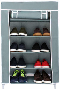 ppr Multipurpose Portable Space Saving/Rack Shelf Organizer Plastic Collapsible Shoe Stand
