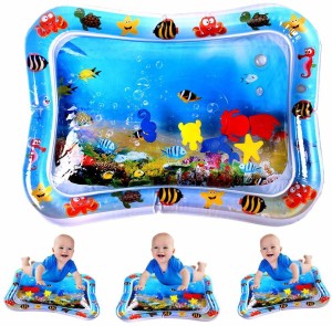 Pulsbery Tummy time Water Play Mat Baby And Toddlers Fun Time Play Inflatable Water Mat