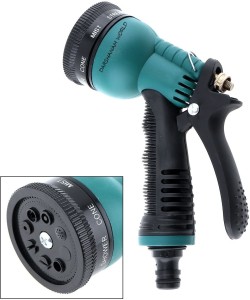 DARSHANAM WORLD Garden Hose Nozzle Spray Gun with 7 Adjustable Watering Patterns 1 L Hand Held Sprayer