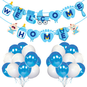 ZYOZI Baby Boy Welcome Home Decoration Kit for Baby Shower / Welcome Party(Pack of 26)