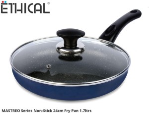 Ethical MASTREO Series PFOA Free Non-Stick Induction Bottom Fry Pan 24 cm diameter with Lid 1.7 L capacity