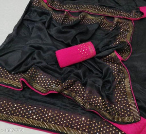 VRINDITA FASHION Embellished Ikkat Art Silk Saree