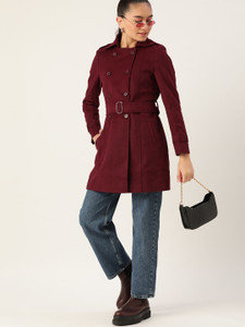 Dressberry Polyester Solid Coat