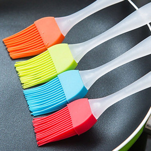 Peaceofmind Oil Brush Set of 4 Silicon Flat Pastry Brush (Pack of 4) SILICON Flat Pastry Brush