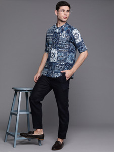 Indo Era Men Printed Straight Kurta