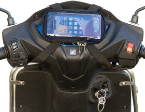Yumin Mobile Holder Pouch Bag For Activa Jupiter All Scooter Scooty 7 Inches (Blue) Bike Mobile Holder