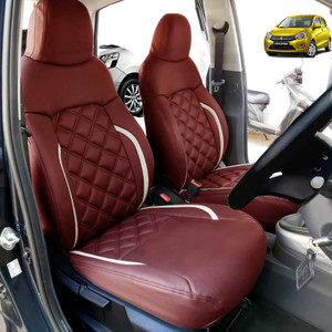 Maruti Suzuki Celerio Seat Covers In Red AutoSafe Leather Car