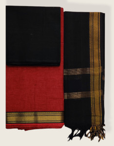 SHREE MAHAVEER HANDLOOMS Cotton Blend Printed Salwar Suit Material