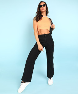MONTREZ Regular Women Black Jeans