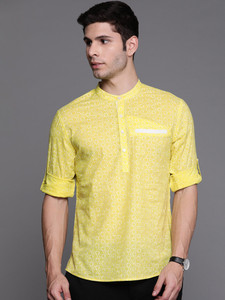 Indo Era Men Printed Straight Kurta